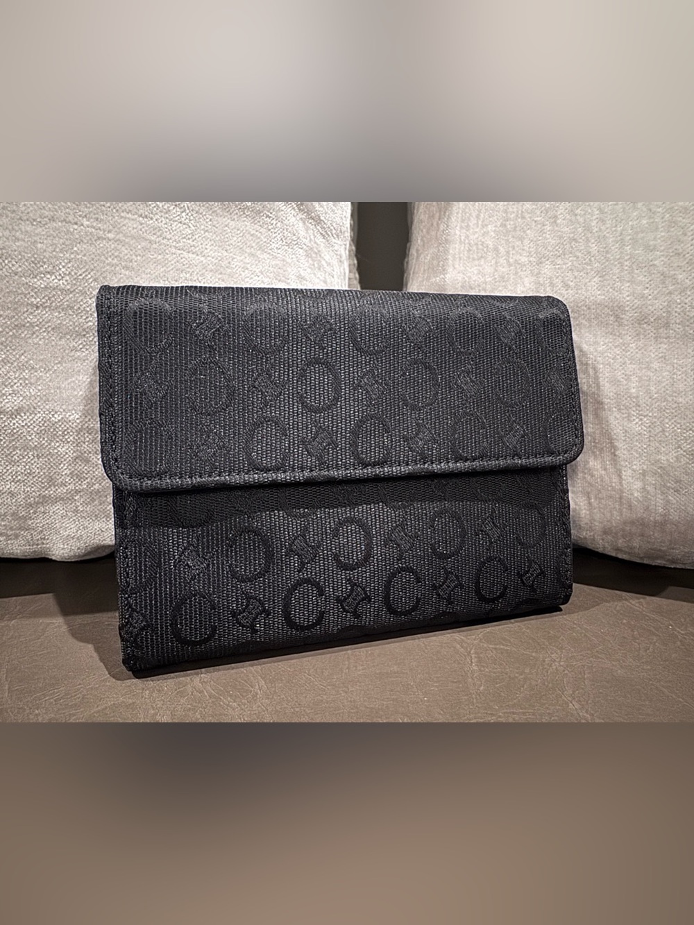 Celine Black/Brown Monogram Wallet